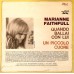 MARIANNE FAITHFULL Quando Ballai Con Lui / Un Piccolo Cuore (Derby DB 5141) Italy 1965 PS 45